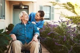 IHSS caregiver helping patient with Developmental Disabilities in Clovis